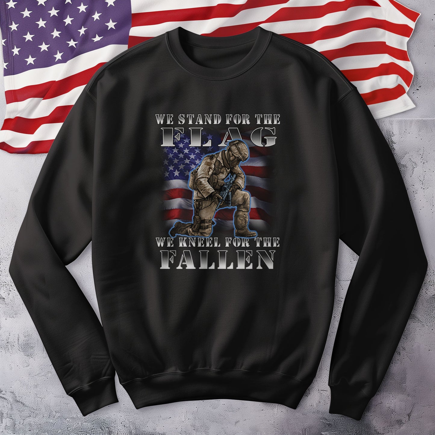 Stand for the Flag, Kneel for the Fallen Sweatshirt