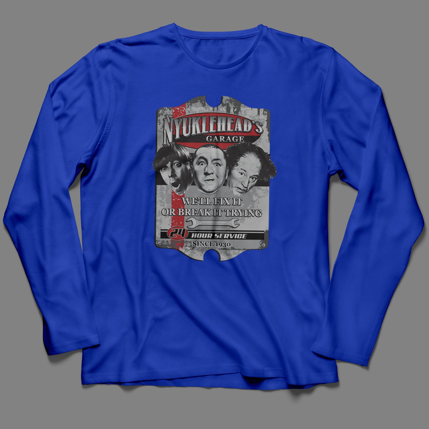 Long-Sleeve 'Nyuklehead’s Garage T-Shirt