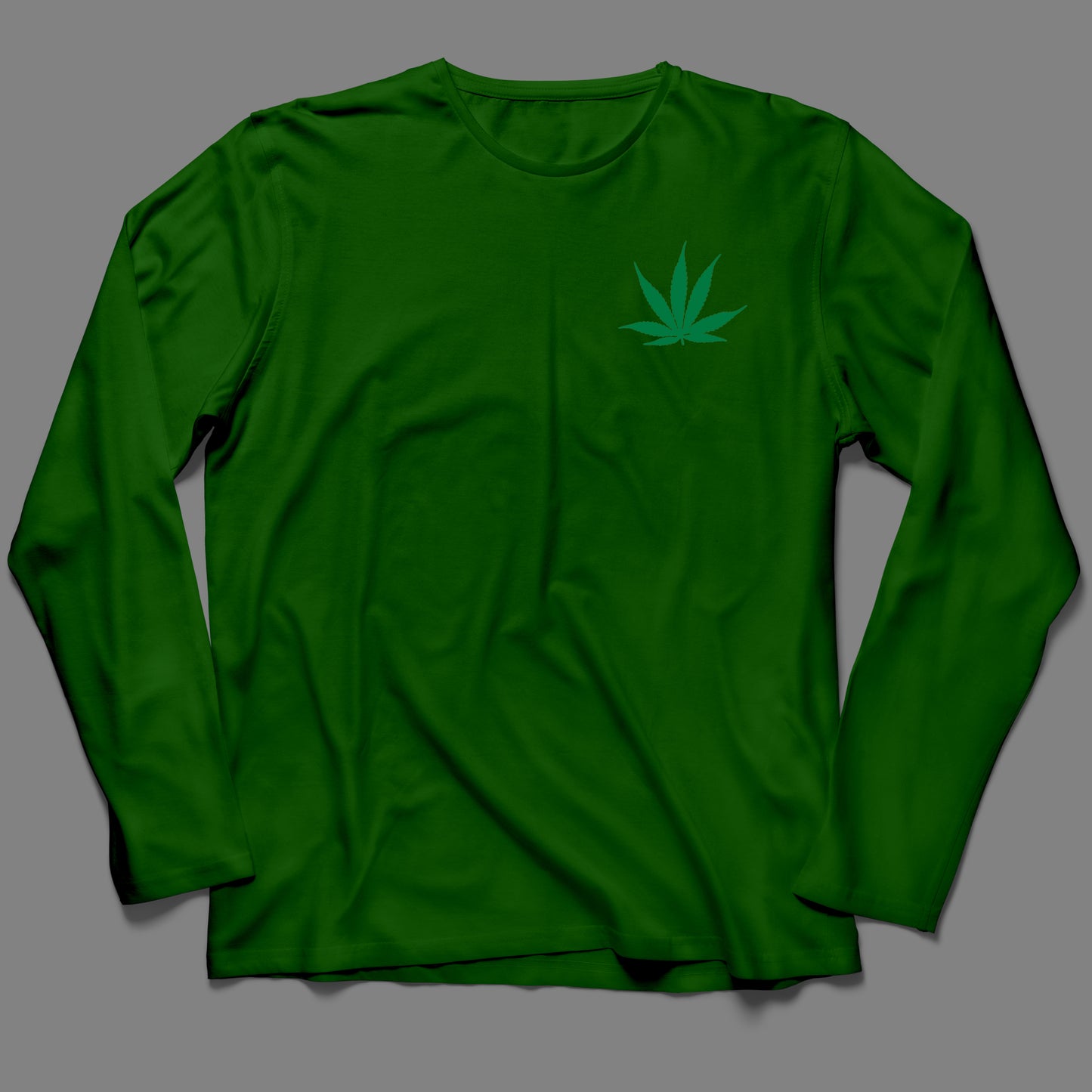 Long-Sleeve Pot Leaf T-Shirt