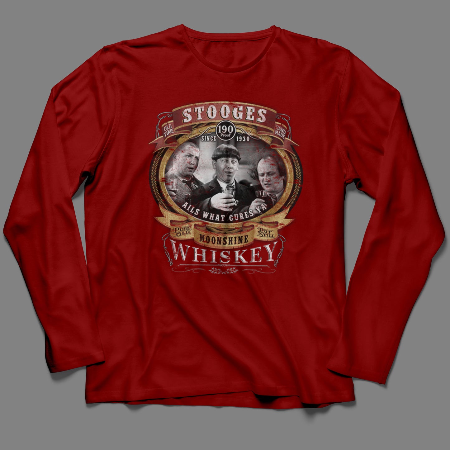 Long-Sleeve Stooges Moonshine T-Shirt