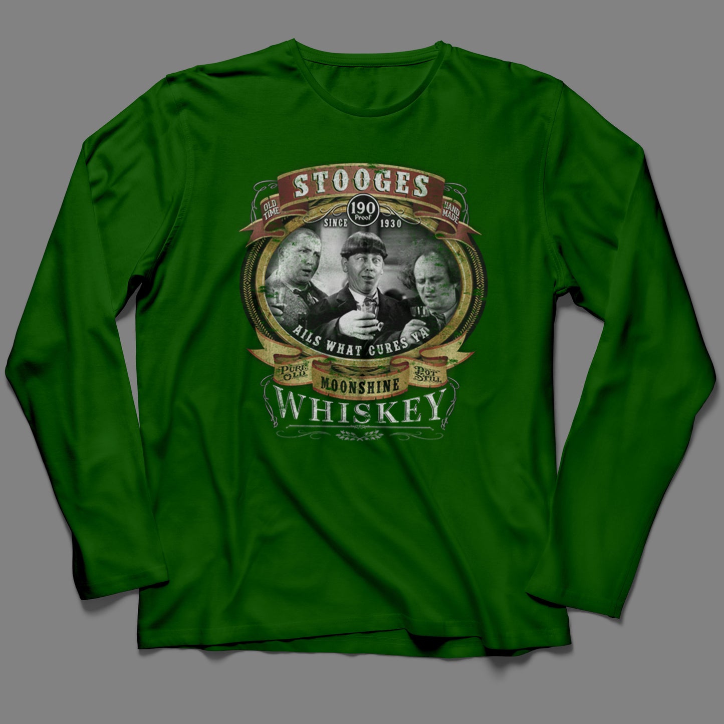 Long-Sleeve Stooges Moonshine T-Shirt