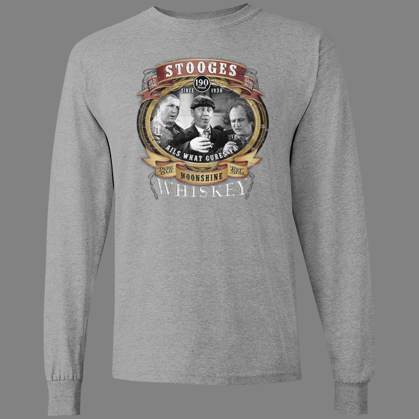 Long-Sleeve Stooges Moonshine T-Shirt
