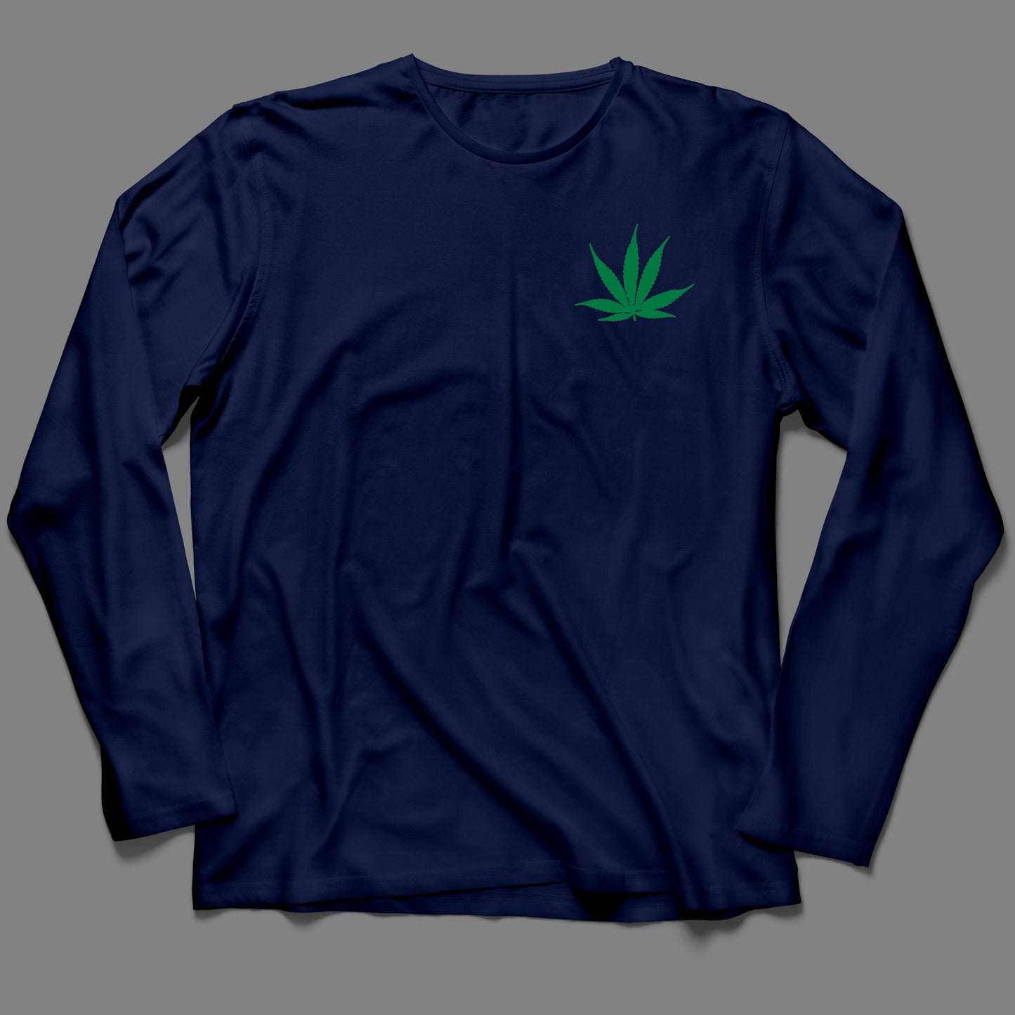 Long-Sleeve Pot Leaf T-Shirt