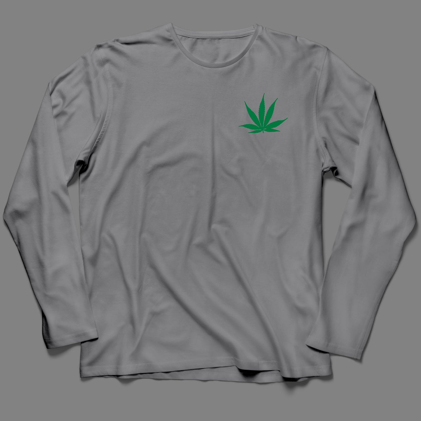 Long-Sleeve Pot Leaf T-Shirt