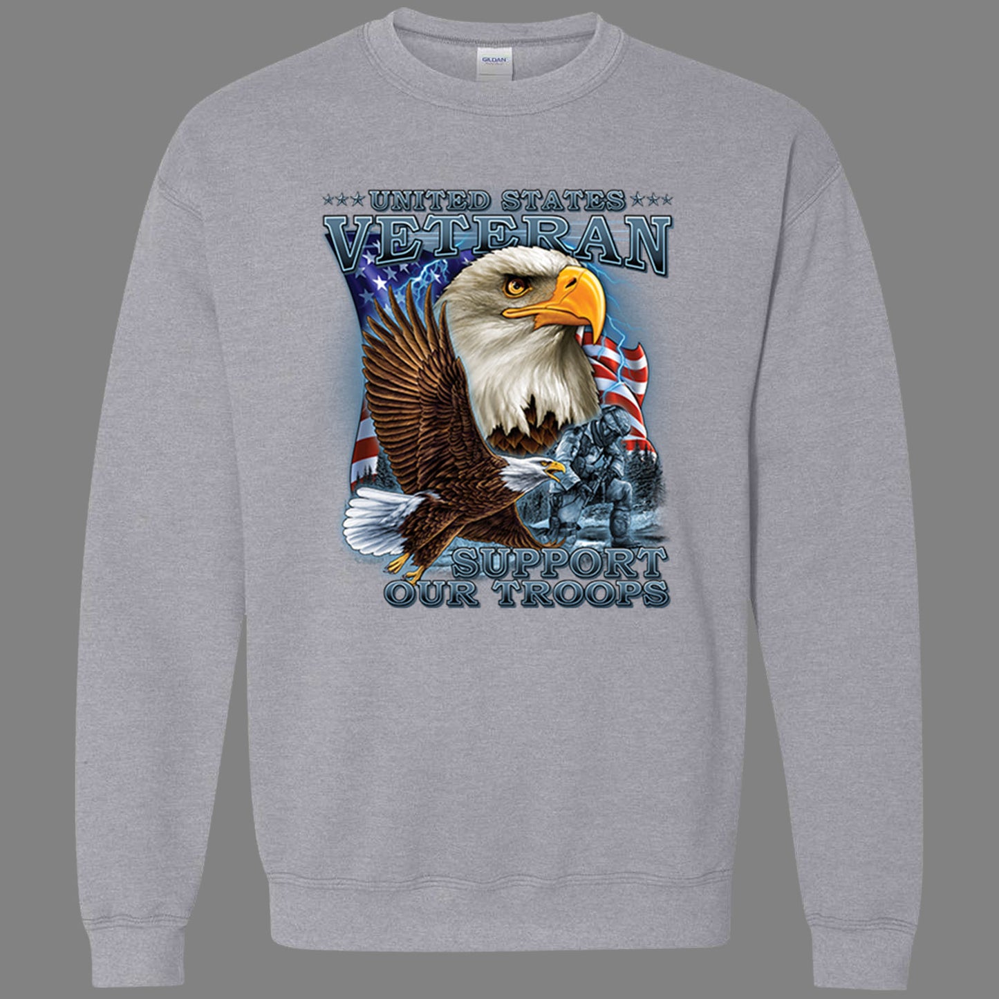 U.S. Veteran, Support Our Troops with Eagles Sweatshirt