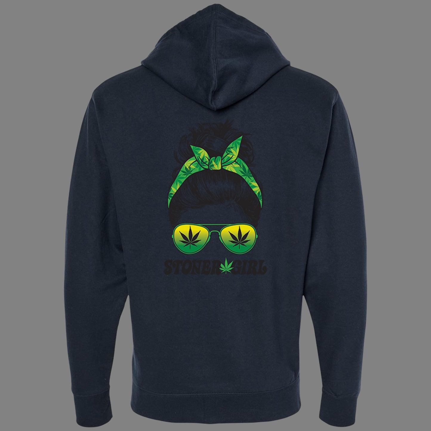 Zip-Up Stoner Girl Hoodie