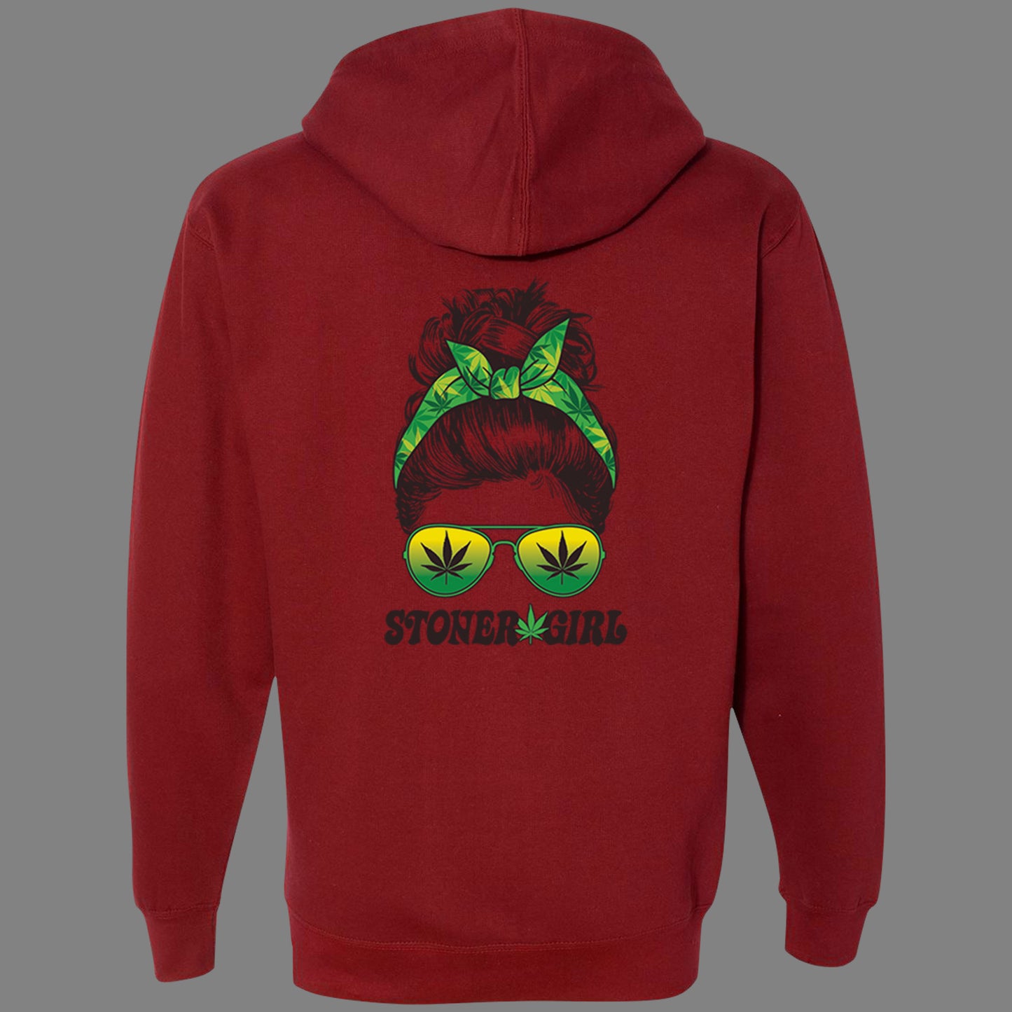 Zip-Up Stoner Girl Hoodie