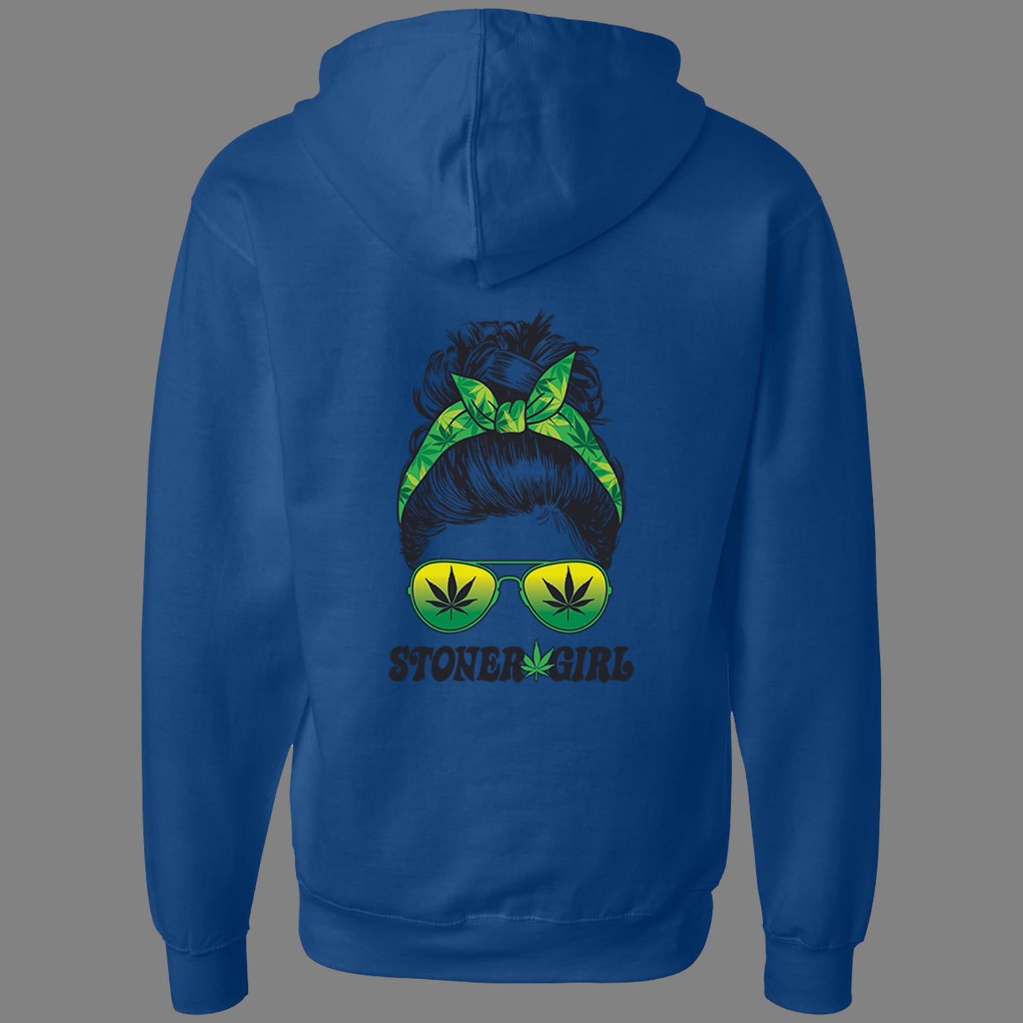 Zip-Up Stoner Girl Hoodie