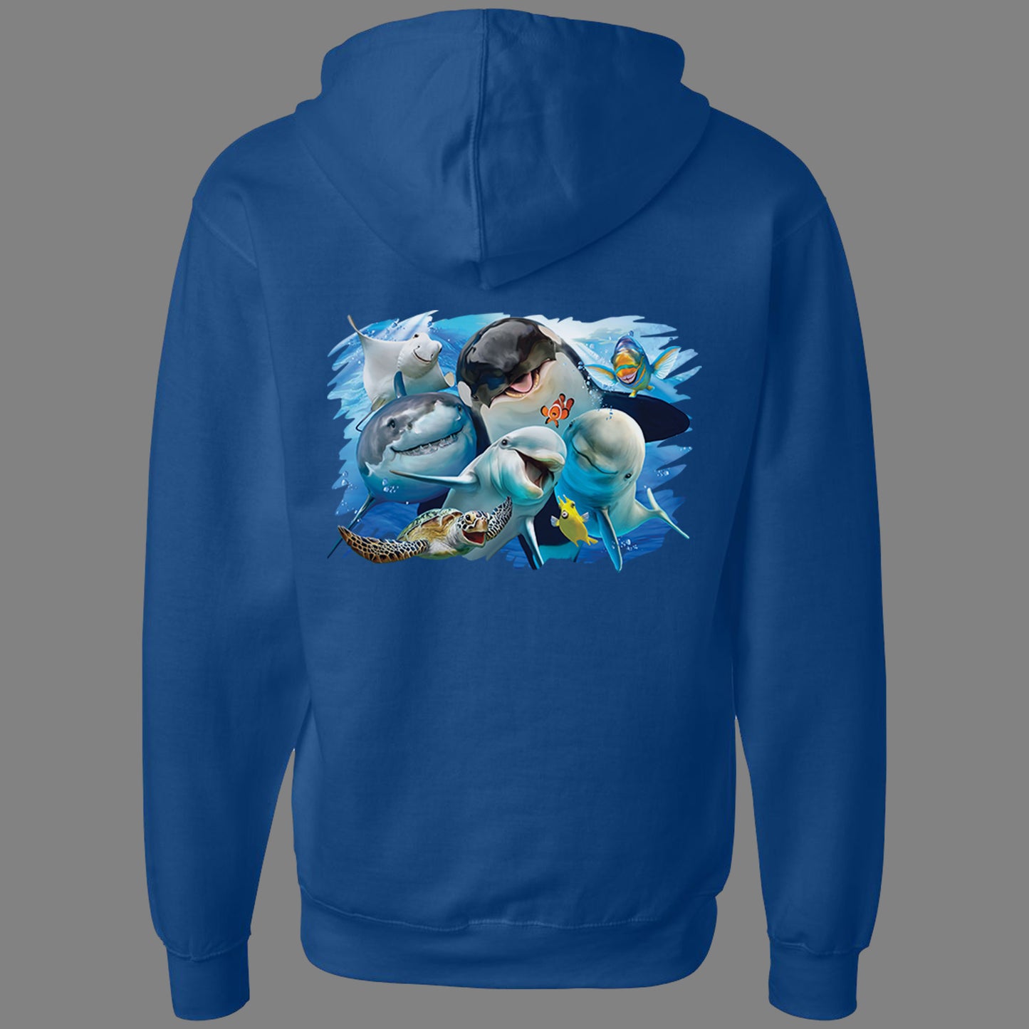 Zip-Up Ocean Selfie Hoodie