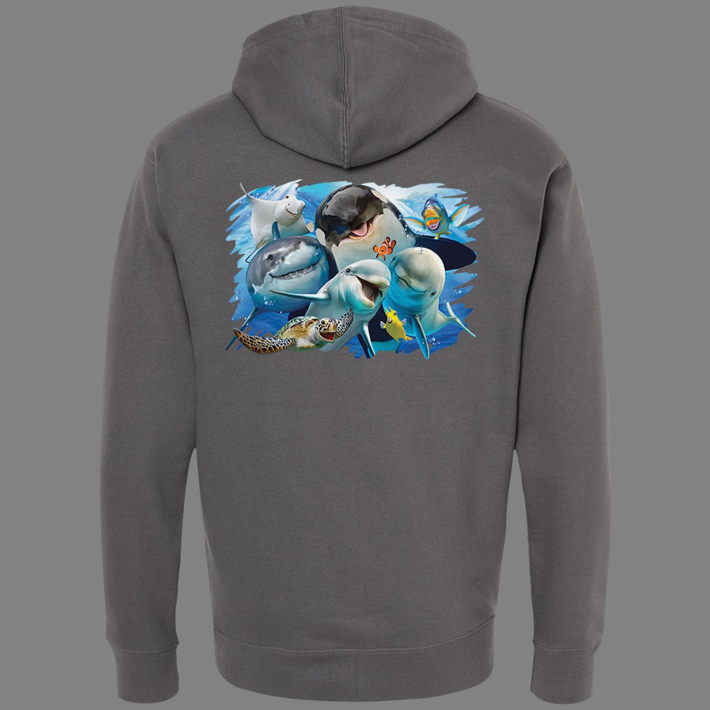 Zip-Up Ocean Selfie Hoodie