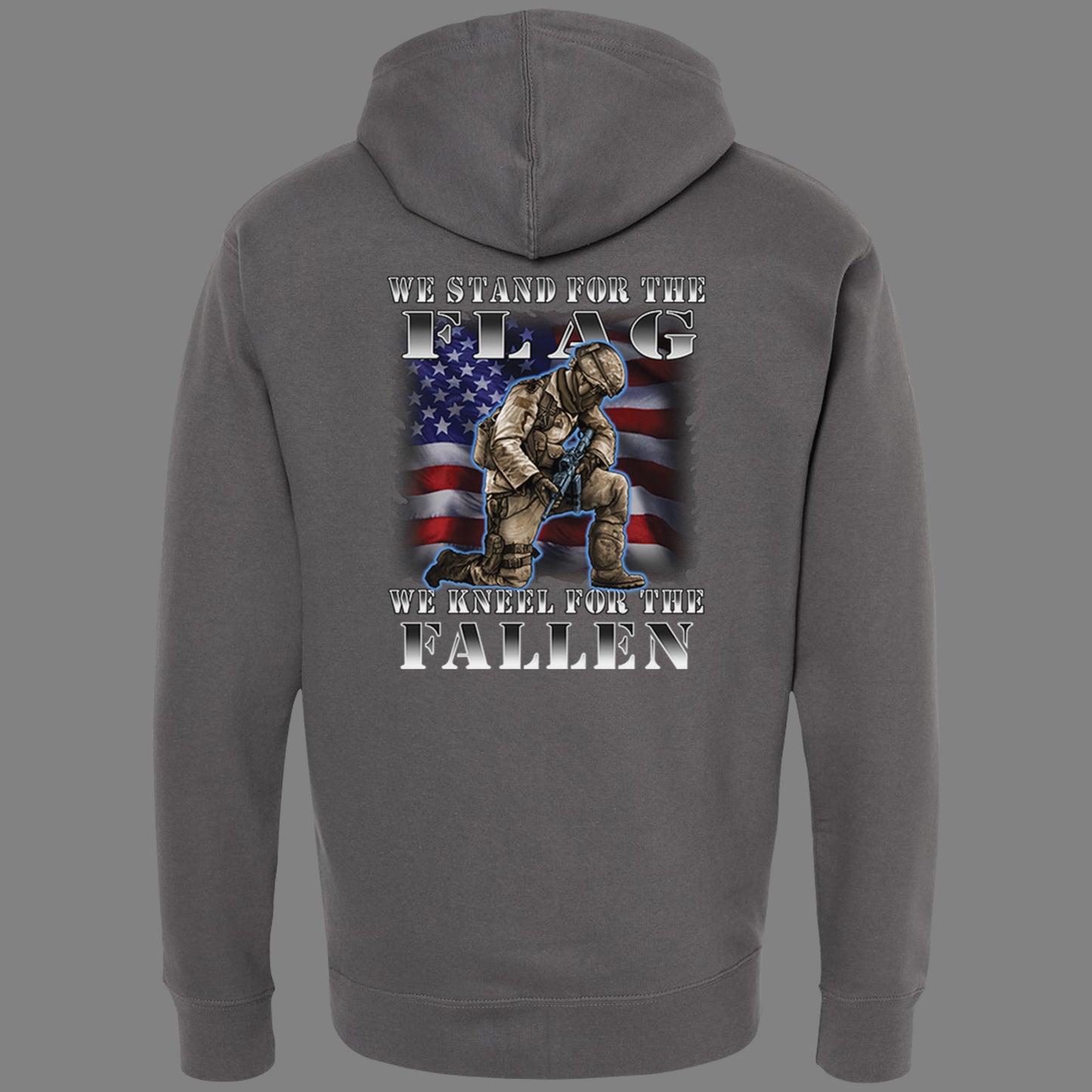 Zip-Up Stand for the Flag, Kneel for the Fallen Hoodie