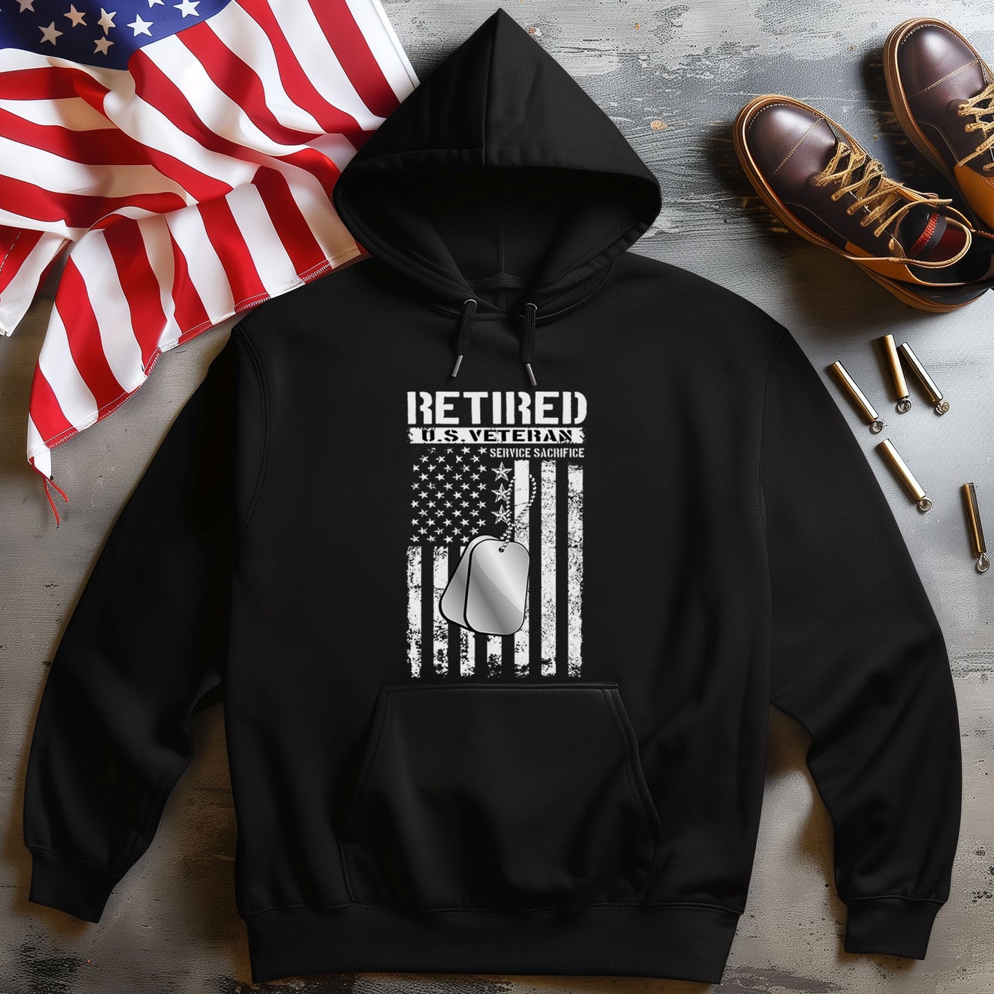 Retired U.S. Veteran Hoodie