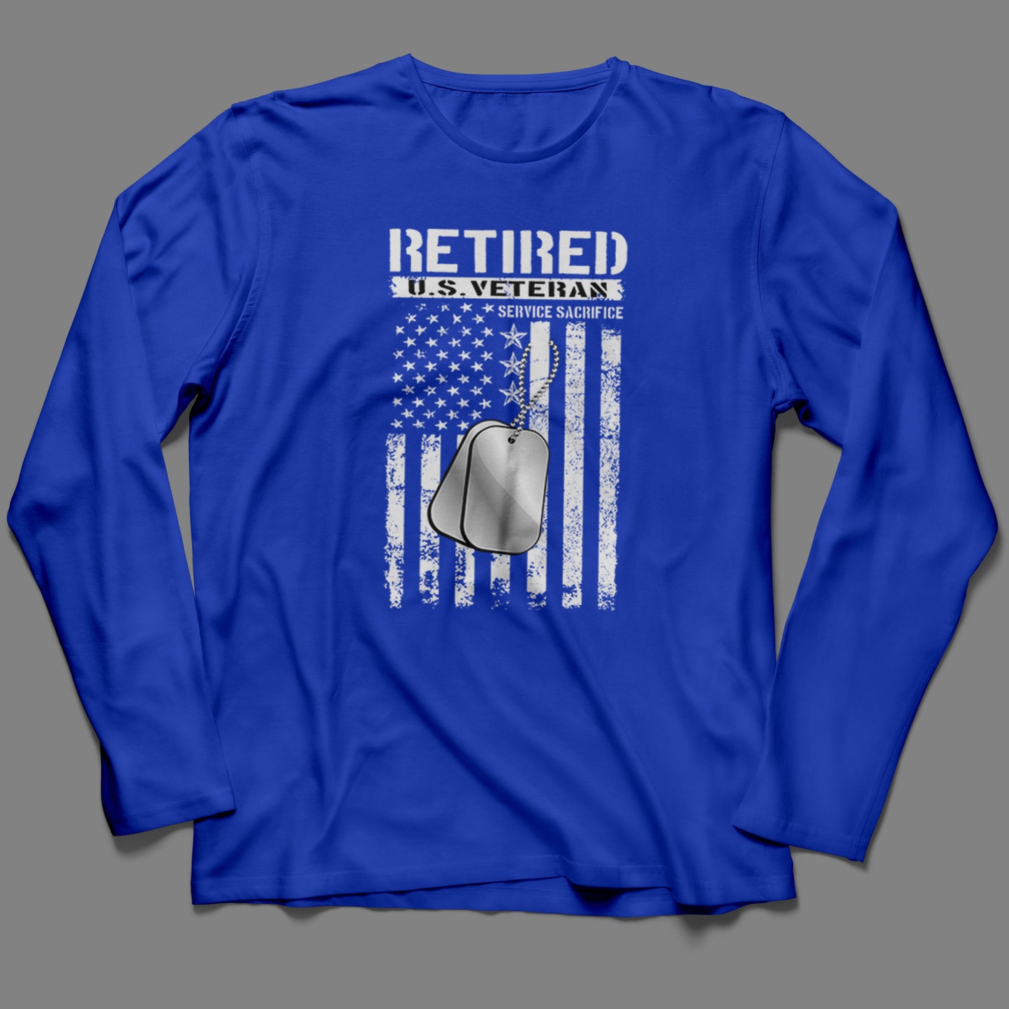 Long-Sleeve Retired U.S. Veteran T-Shirt