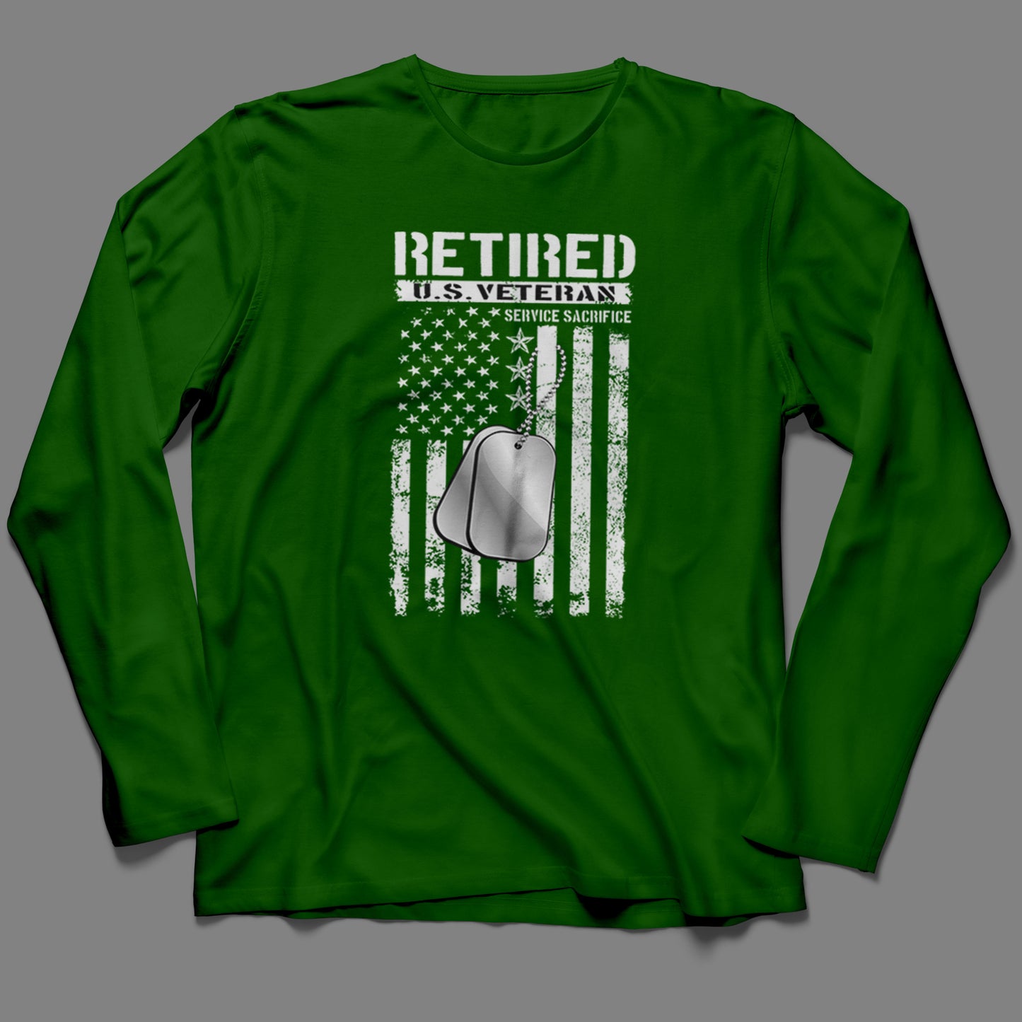 Long-Sleeve Retired U.S. Veteran T-Shirt