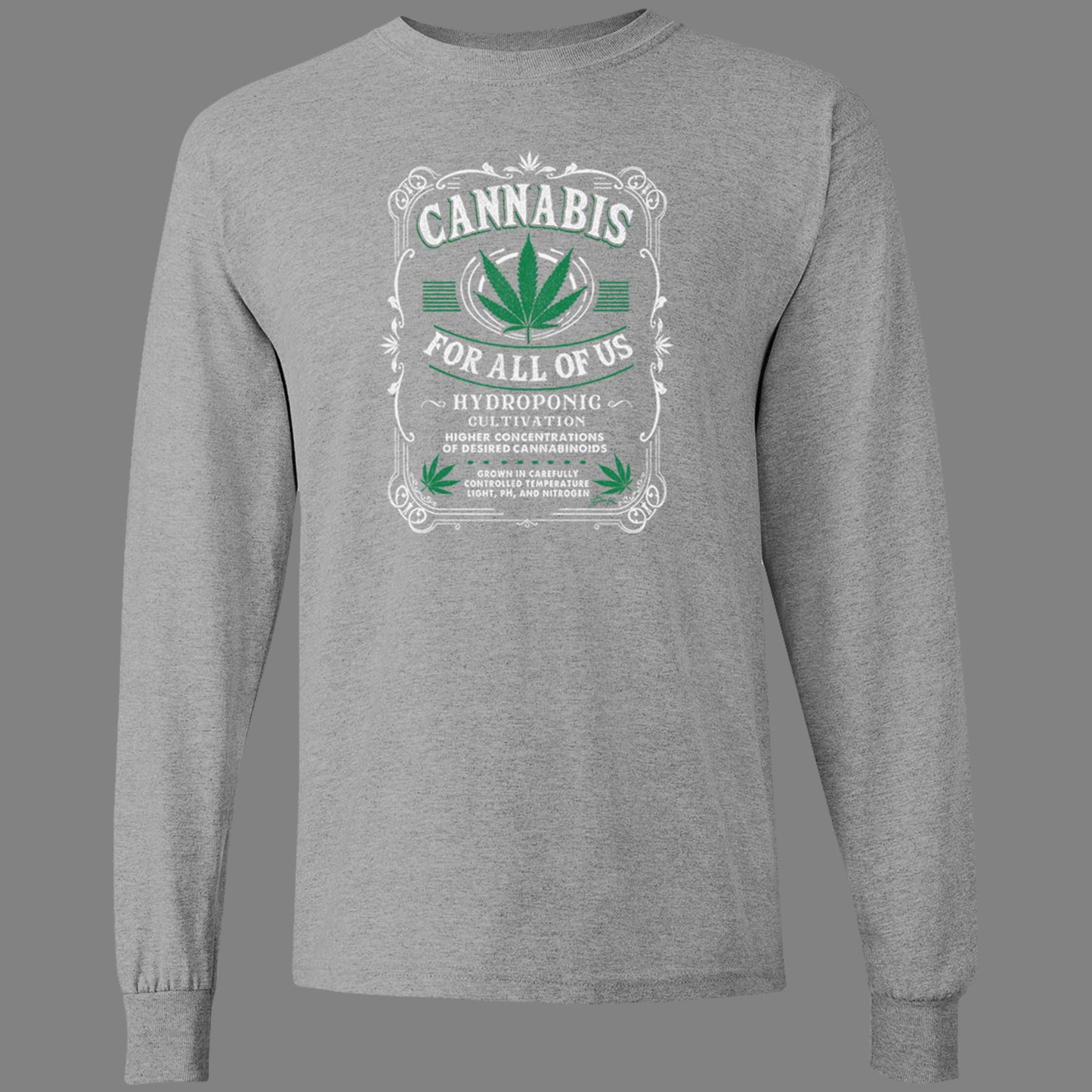 Long-Sleeve Cannabis for All T-Shirt