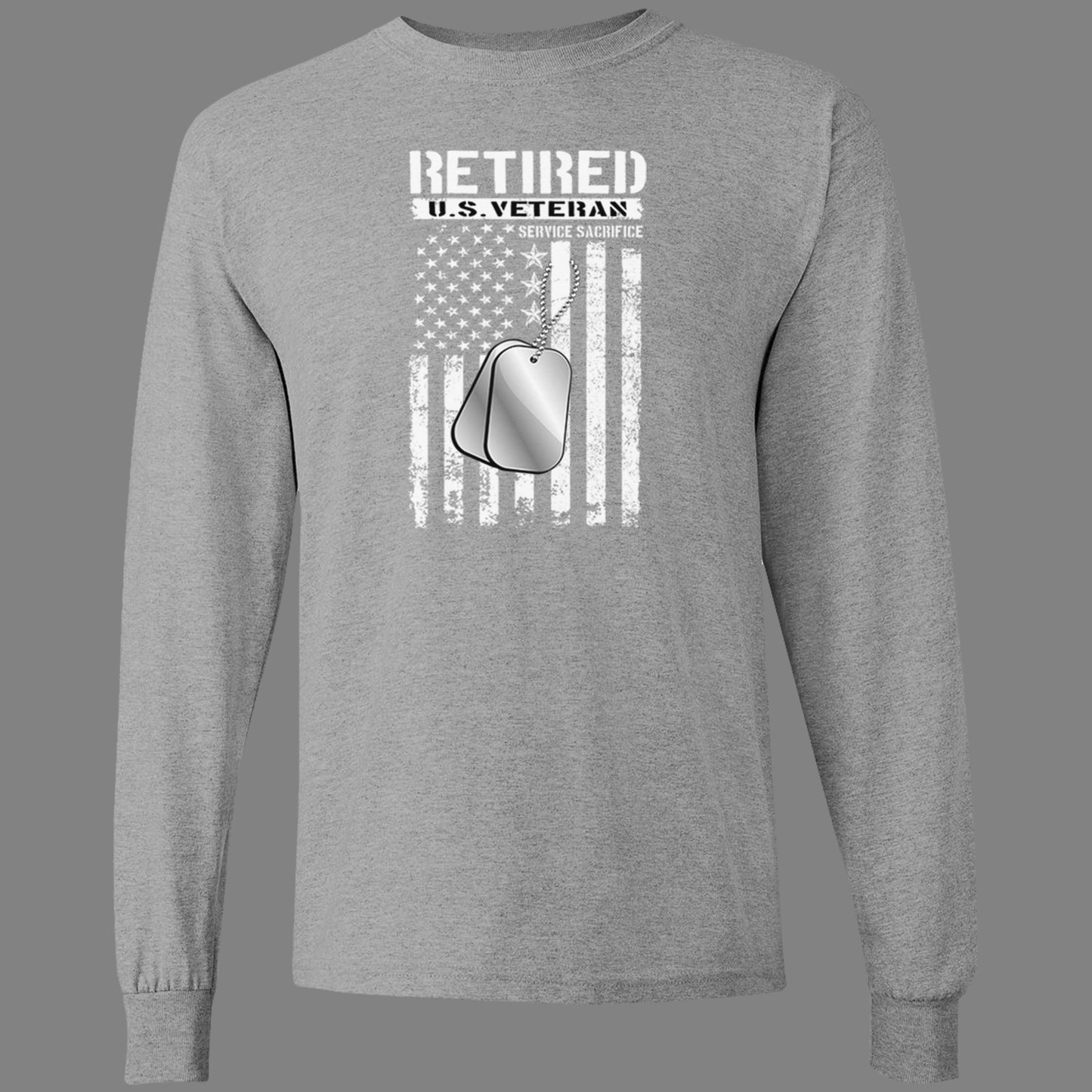 Long-Sleeve Retired U.S. Veteran T-Shirt