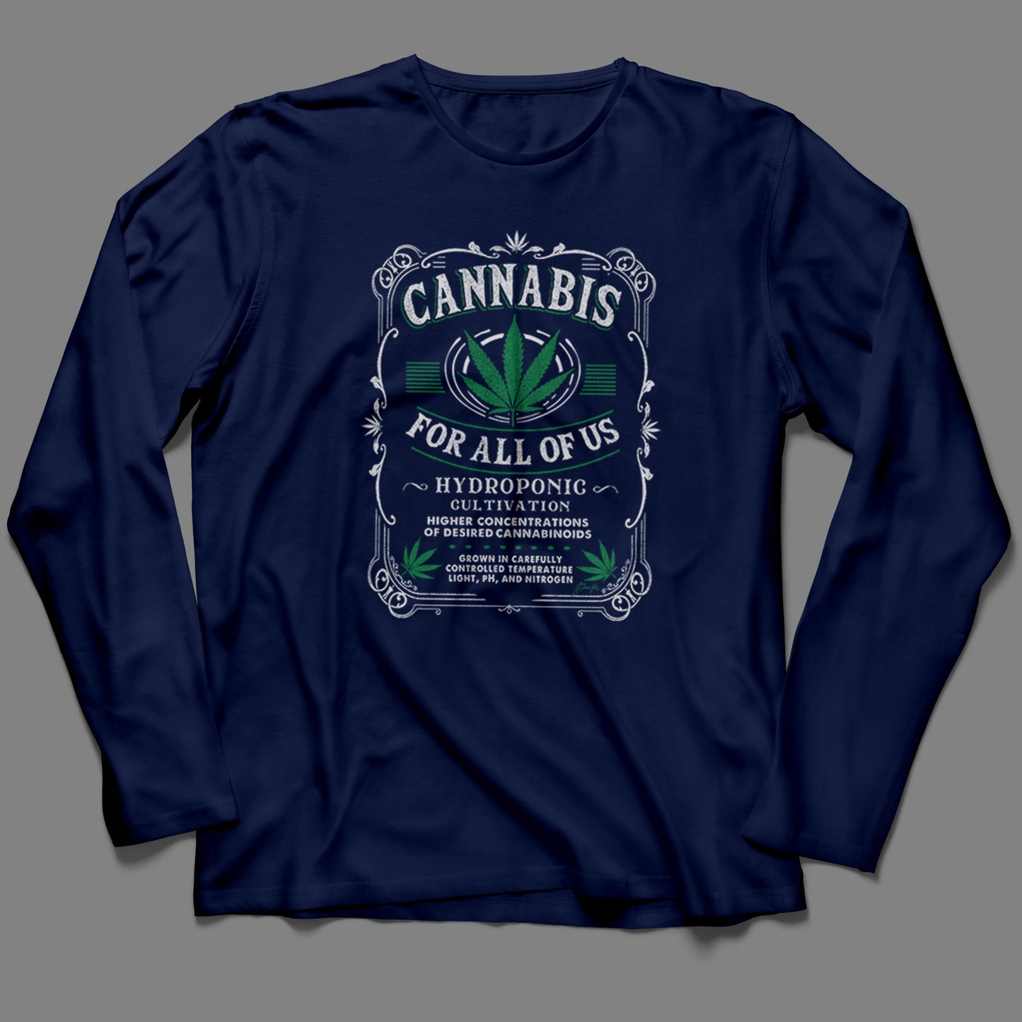 Long-Sleeve Cannabis for All T-Shirt