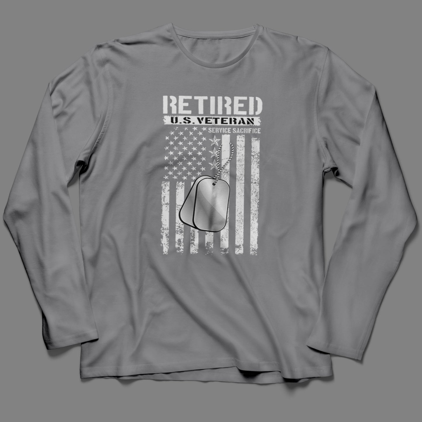 Long-Sleeve Retired U.S. Veteran T-Shirt