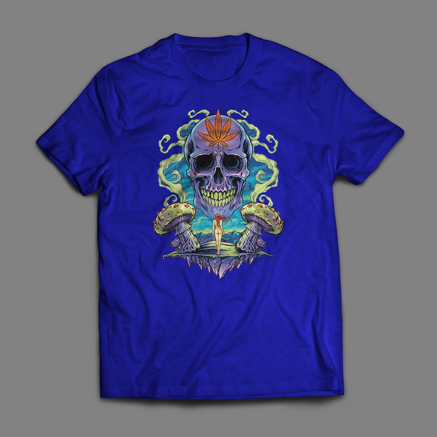 Trippy Weed Skull T-Shirt