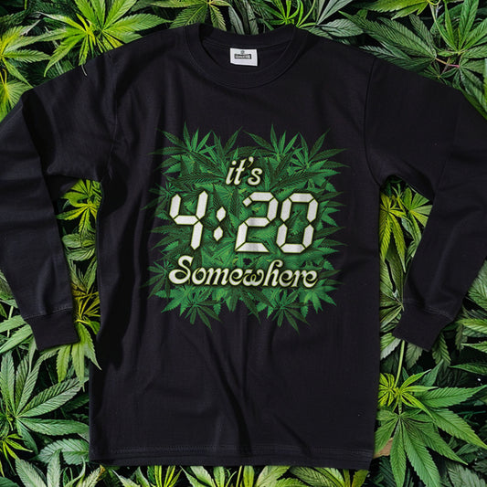 Long-Sleeve It's 4:20 Somewhere  T-Shirt