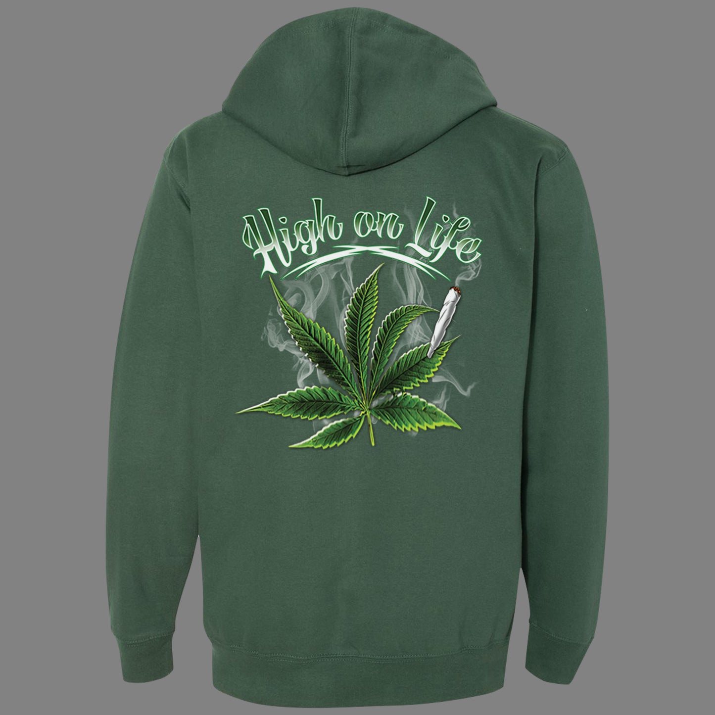 Zip-Up High on Life Hoodie