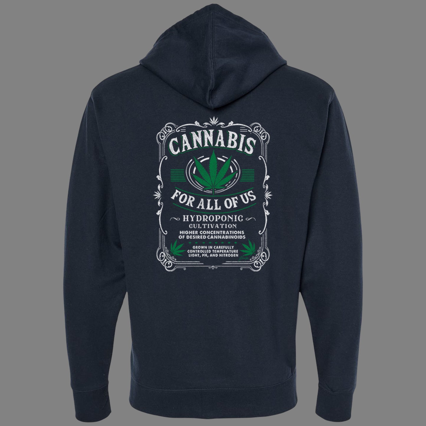 Zip-Up Cannabis for All Hoodie