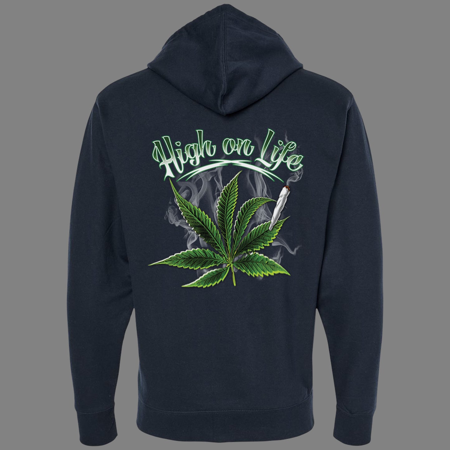 Zip-Up High on Life Hoodie