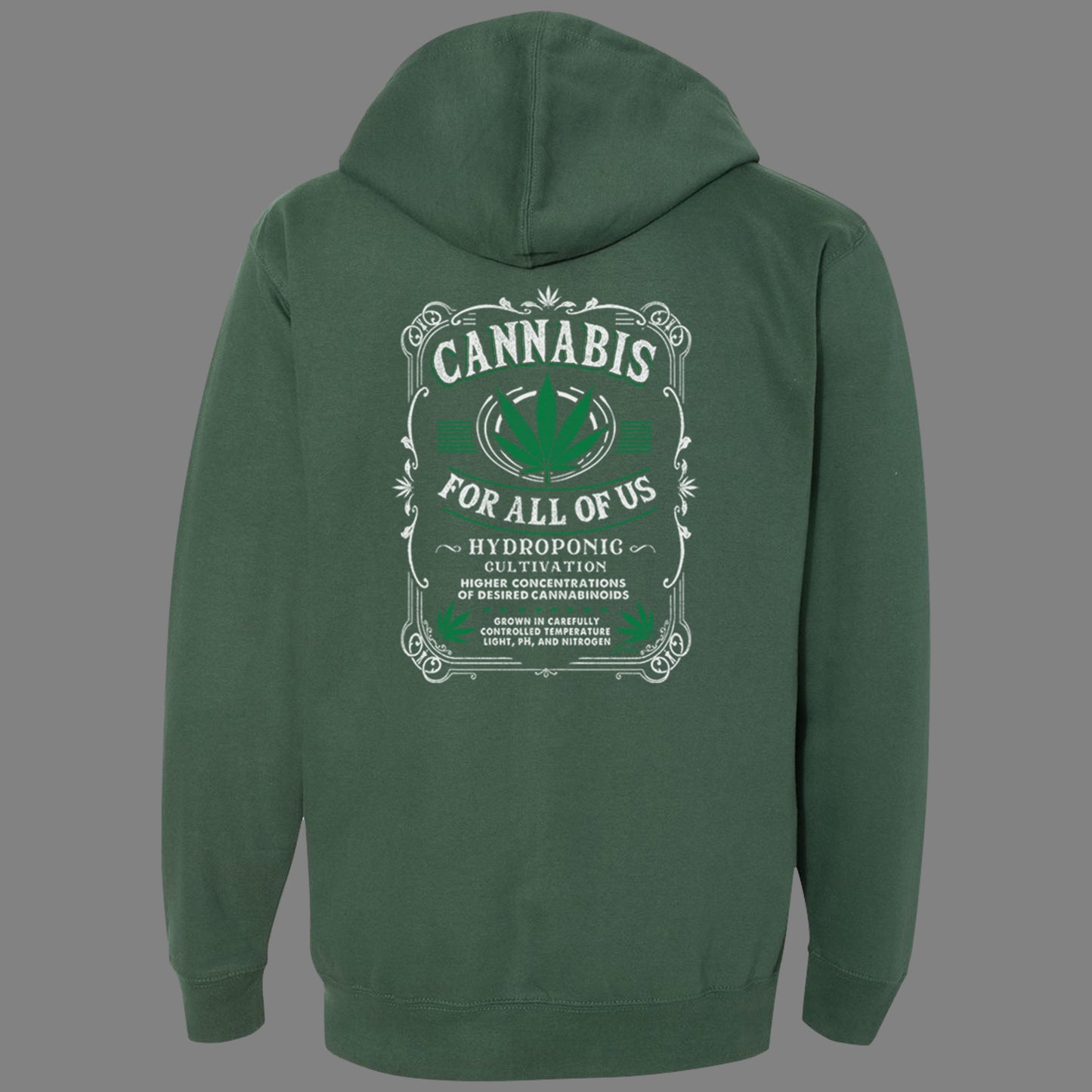 Zip-Up Cannabis for All Hoodie