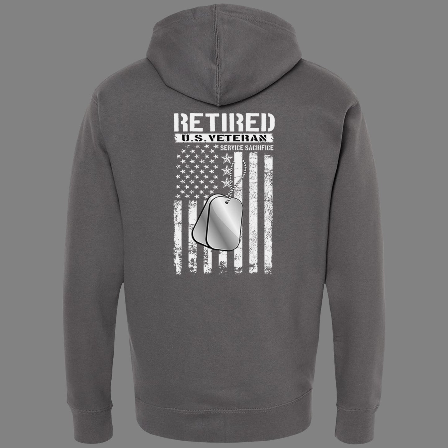 Zip-Up Retired U.S. Veteran Hoodie